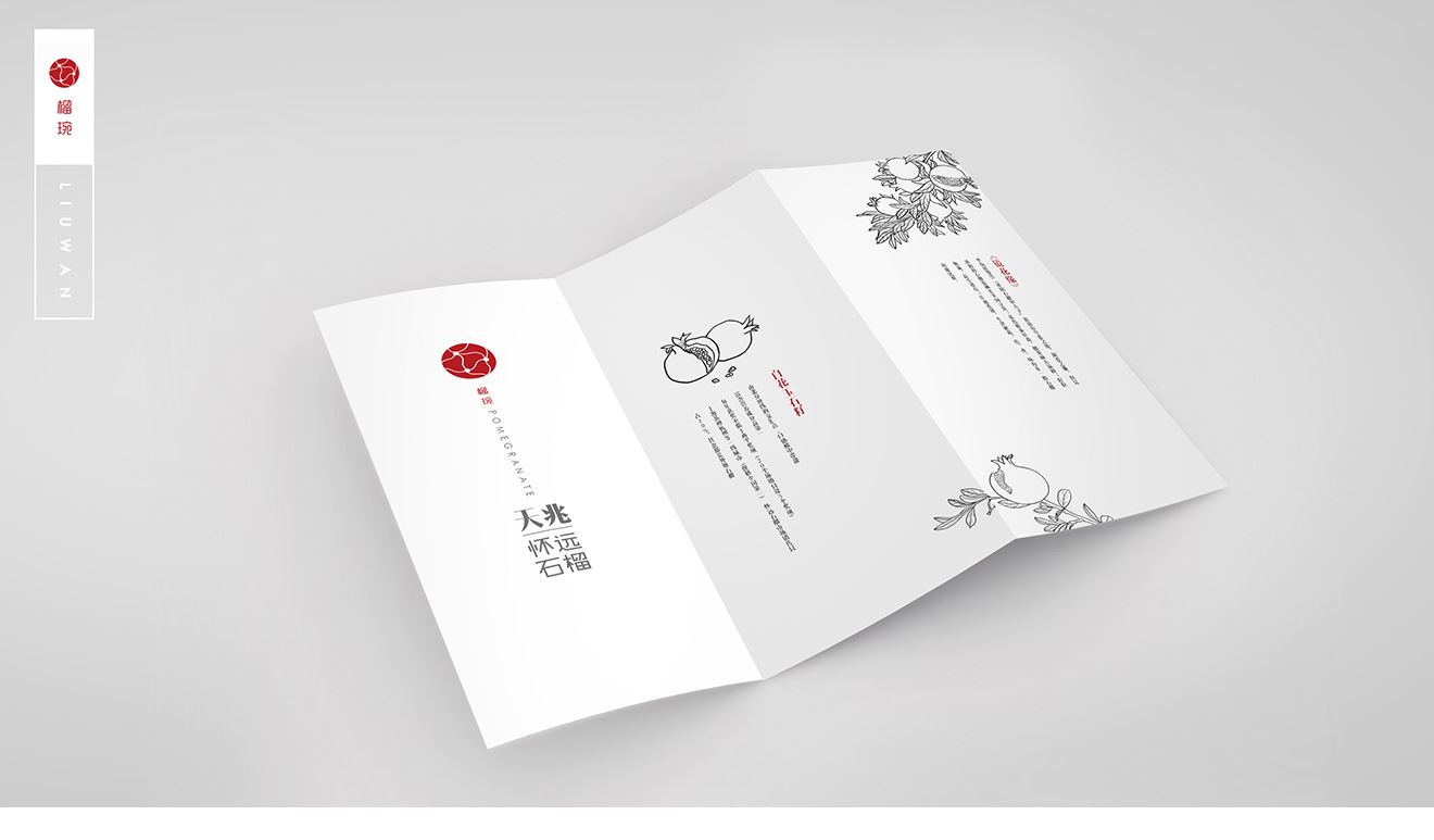 天兆石榴宣傳折頁設(shè)計